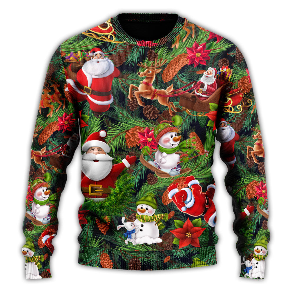 Christmas Santa Snowman Merry Xmas All Sweater For Winter Celebrations Family Events And Thoughtful Gifting