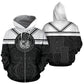 Black White Hawaii Coat Arms Hoodie For Relaxed Daily Wear Weekend Outings And Thoughtful Gifting