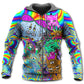 Hippie Cat Trippy Mind Hoodie For Bohemian Streetwear Festivals Travel And Everyday Comfort