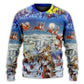 Christmas Playful Santa Holiday Sweater For Family Gatherings Winter Travel And Everyday Seasonal Comfort