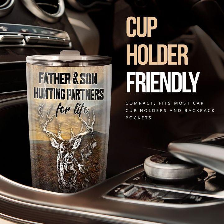 Hunting Love Deer To Dad 20 Oz Tumbler For Coffee Travel And Daily Drinks