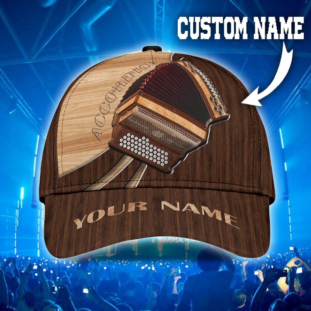 Personalized Accordion Music Classic Cap For Seasonal Outings Outdoor Adventures And Daily Wear