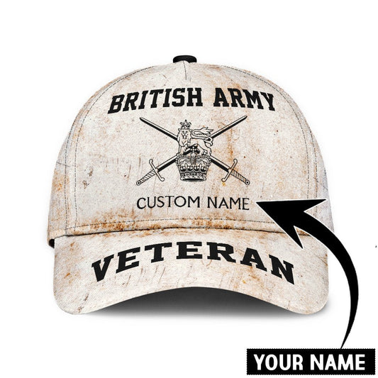 Personalized British Military Veteran Classic Cap For Travel Holidays Parties And Relaxed Casual Styling