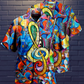 Music Melody Hawaiian Shirt For Summer Vacation And Beach Travel