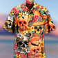 Floral Skull Beautiful Hawaiian Shirt For Warm Weather Adventures And Everyday Comfort