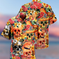 Floral Skull Beautiful Hawaiian Shirt Artwork View For Coastal Escapes And Resort Style
