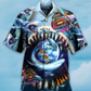 Earth Shark Hawaiian Shirt For Coastal Adventures And Warm Weather Wear