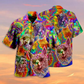 Colorful Cute Llama Hawaiian Shirt With Detailed Graphic For Resort Travel Summer Outings And Casual Gatherings