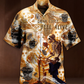 Skull And Coffee Hawaiian Shirt With All Over Print For Tropical Getaways Outdoor Fun And Everyday Wear