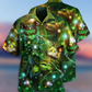 Mystical Cat Night Star Hawaiian Shirt Pattern Detail For Summer Holidays And Outdoor Fun