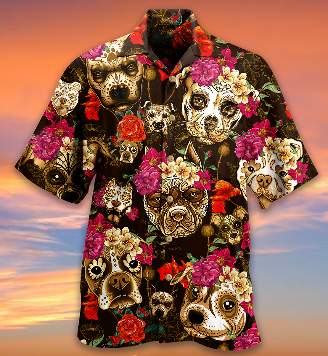 Floral Dog Beautiful Rose Hawaiian Shirt For Poolside Relaxation And Sunny Getaways