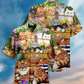 Cute Vintage Cat Wool Roll Hawaiian Shirt Design Detail For Sunny Adventures And Casual Wear