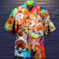 Artistic Fox Hawaiian Shirt With Detailed Graphic For Tropical Travel Beach Gatherings And Comfortable Wear