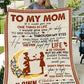 Family To Me You Are The World Flannel Blanket For Cozy Bedroom Sofa Decor