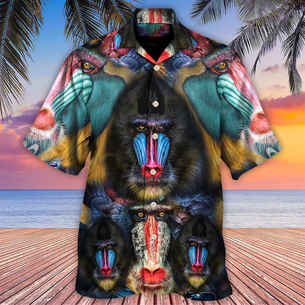 Gorilla Hawaiian Shirt With Detailed Graphic For Coastal Adventures Summer Events And Everyday Comfort