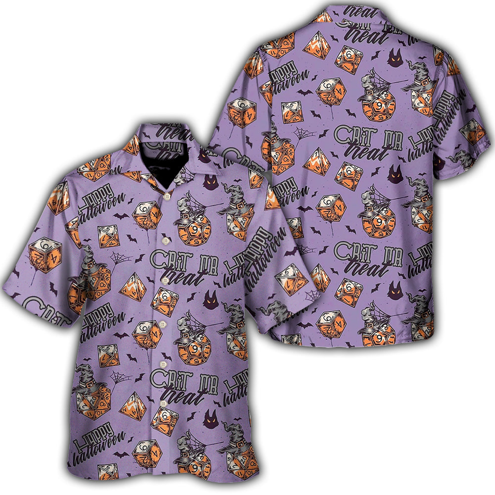 Halloween Fantasy Role Dice Hawaiian Shirt For Resort Trips, Coastal Parties, And Warm Weather Style