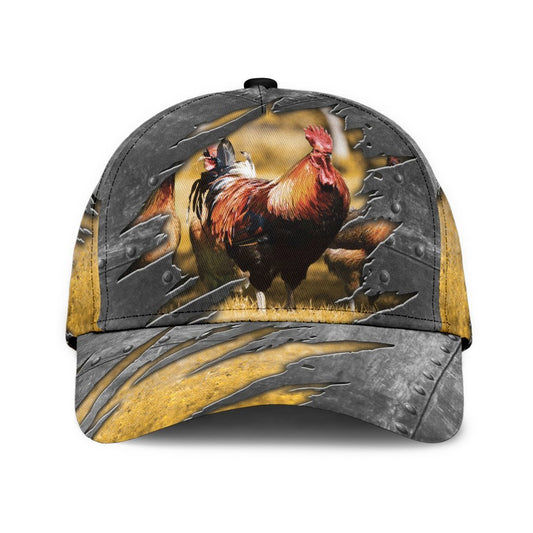 Rooster Farmhouse Classic Cap For Daily Wear Travel And Outdoor Activities