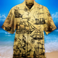 Vintage Sailing Beautiful Hawaiian Shirt Design Detail For Beach Days And Holiday Travel