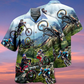 Bicycle Exposed Discovered Hawaiian Shirt For Vacation Days And Relaxed Coastal Outings