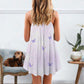 Dogs Love Purple Flower Dachshund V-Neck Sleeveless Cami Dress For Nature Lovers And Thoughtful Gifting