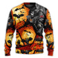 Halloween Bat Pumpkin Night Sweater For Alternative Outfits Seasonal Events And Everyday Comfort