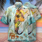 Elephant Map Hawaiian Shirt Pattern Detail For Summer Holidays And Outdoor Fun