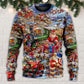 Christmas Joy Peace Family Sweater For Festive Parties Family Photos And Comfortable Seasonal Wear