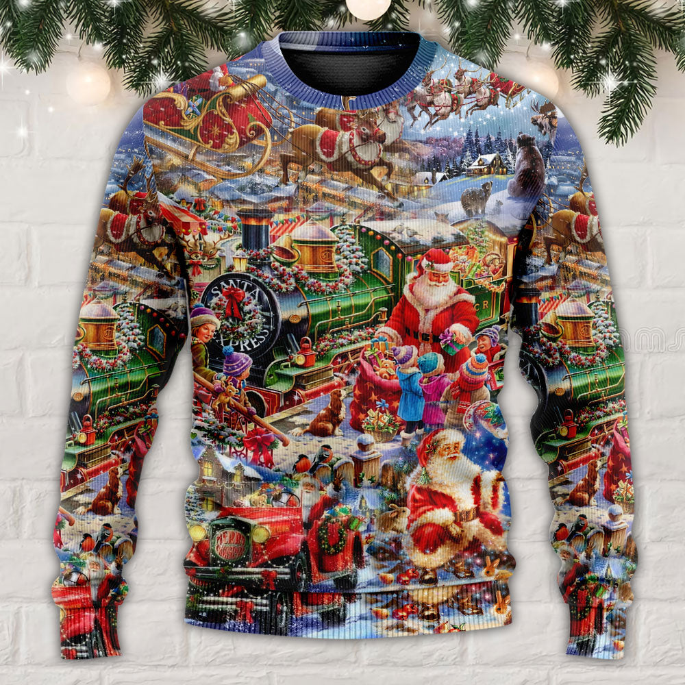Christmas Joy Peace Family Sweater For Festive Parties Family Photos And Comfortable Seasonal Wear