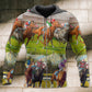 Horse Racing Look Back Hoodie For Horse Lovers Weekend Adventures And Relaxed Daily Style