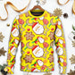 Christmas Santa Snowman Gingerbread Sweets Sweater For Festive Events Weekend Outings And Comfortable Winter Style