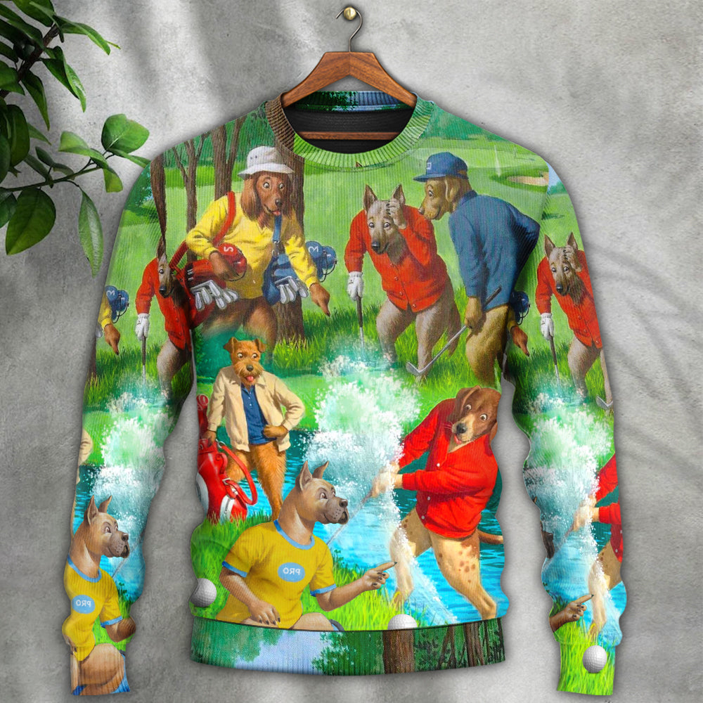 Golf Dog Sweater For Outdoor Activities Weekend Trips And Relaxed Everyday Outfits