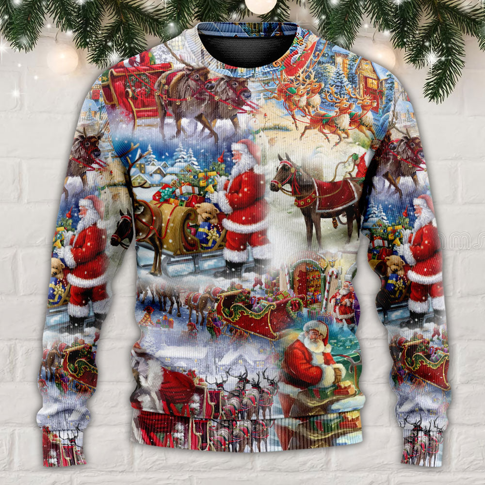 Christmas Magic Celebration Sweater For Festive Family Events Casual Wear And Holiday Gift Giving