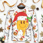 Christmas Hippie Groovy Santa Smile Face Sweater For Seasonal Parties Cozy Gatherings And Thoughtful Holiday Gifts