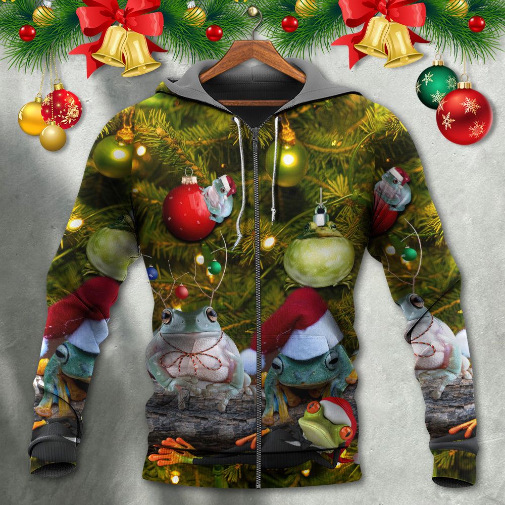 Christmas Frog Bauble Hoodie For Festive Days Casual Adventures And Thoughtful Seasonal Gifting