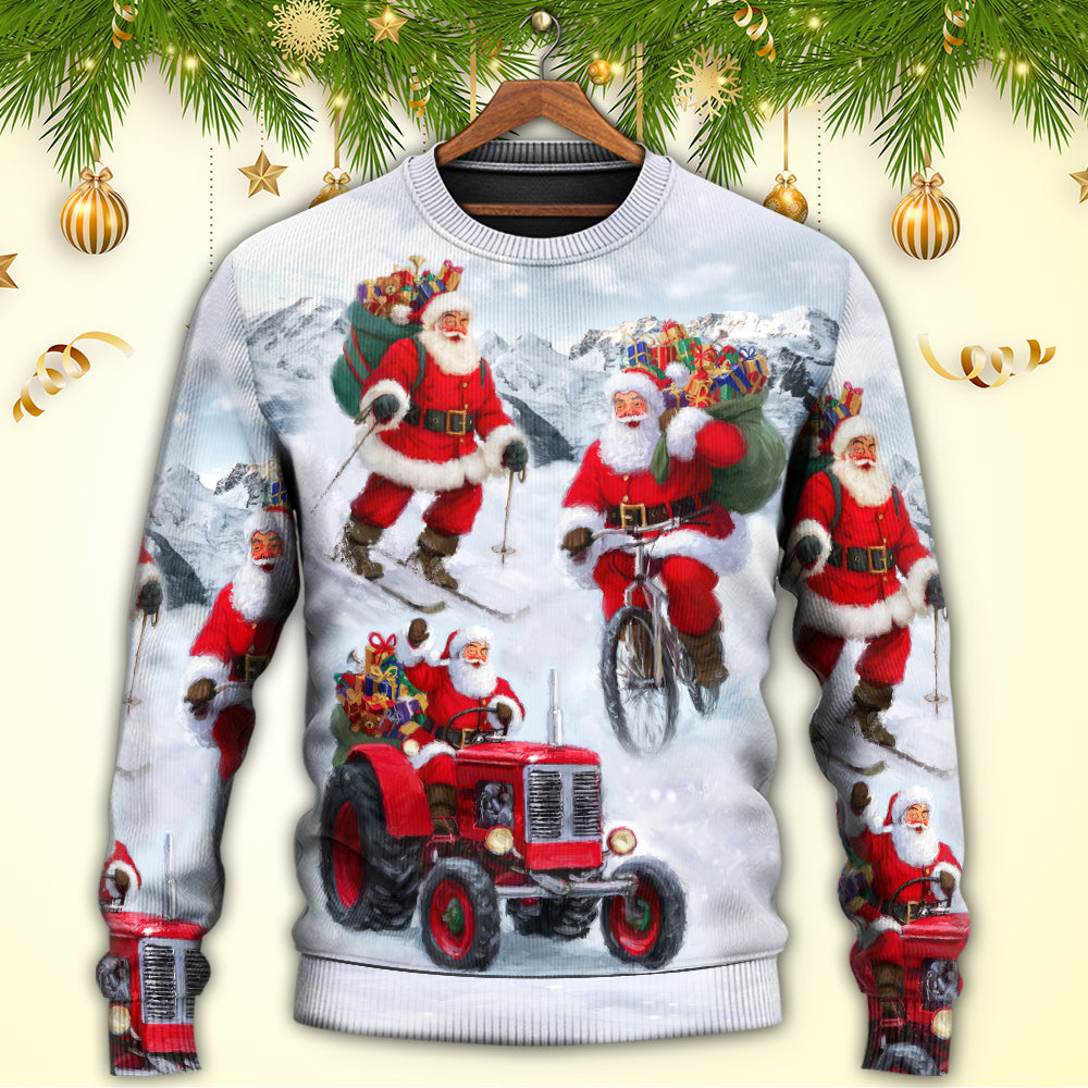 Christmas Fun With Santa Gift Sweater For Festive Family Events Casual Wear And Holiday Gift Giving