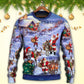 Christmas Santa Story Night Gift Sweater For Festive Family Events Casual Wear And Holiday Gift Giving