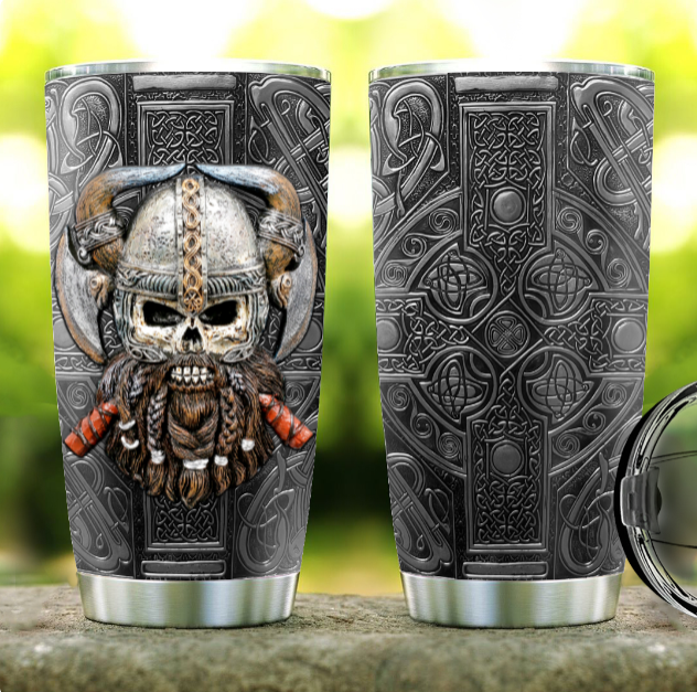 Viking Warrior Personalized 20 Oz Tumbler For Coffee Travel And Daily Drinks