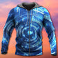 Neon Music Circle Notes Hoodie For Studio Sessions Casual Events And Comfortable Daily Style