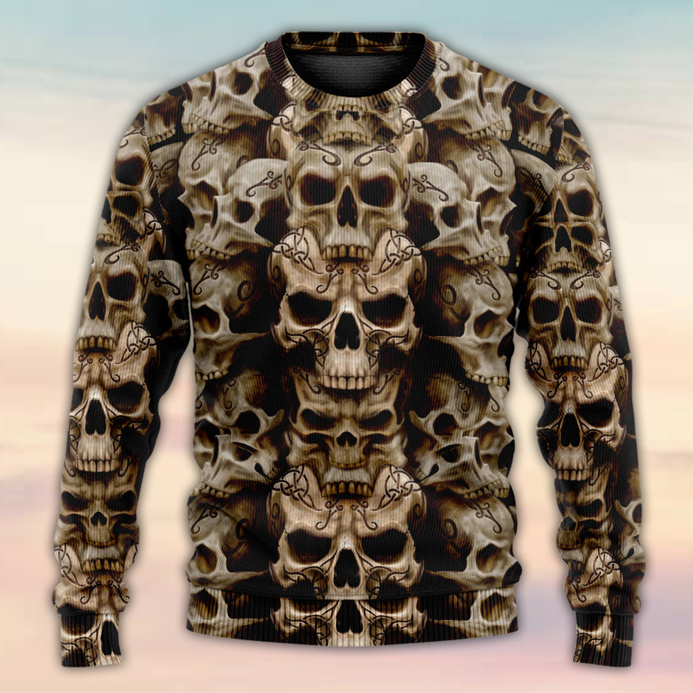 Skull Inner Darkness Sweater For Alternative Outfits Seasonal Events And Everyday Comfort