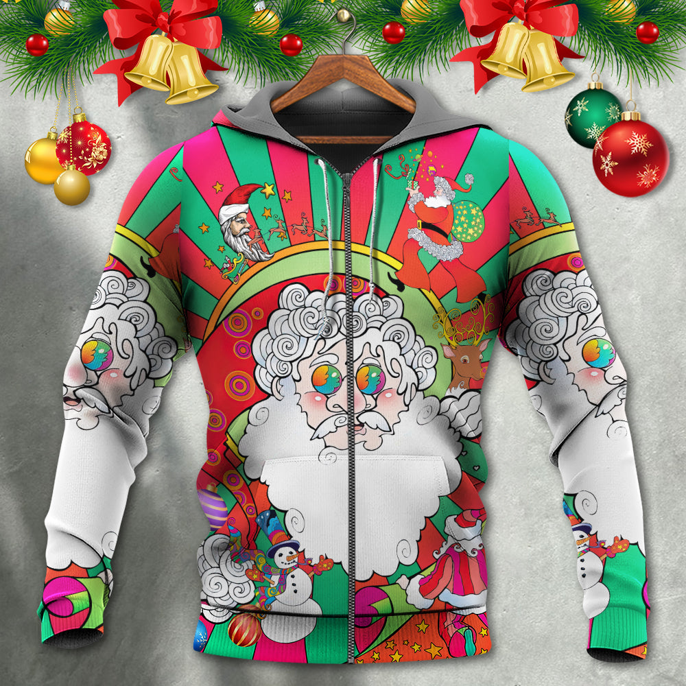 Hippie Fantasy Santa World Hoodie For Festive Days Casual Adventures And Thoughtful Seasonal Gifting