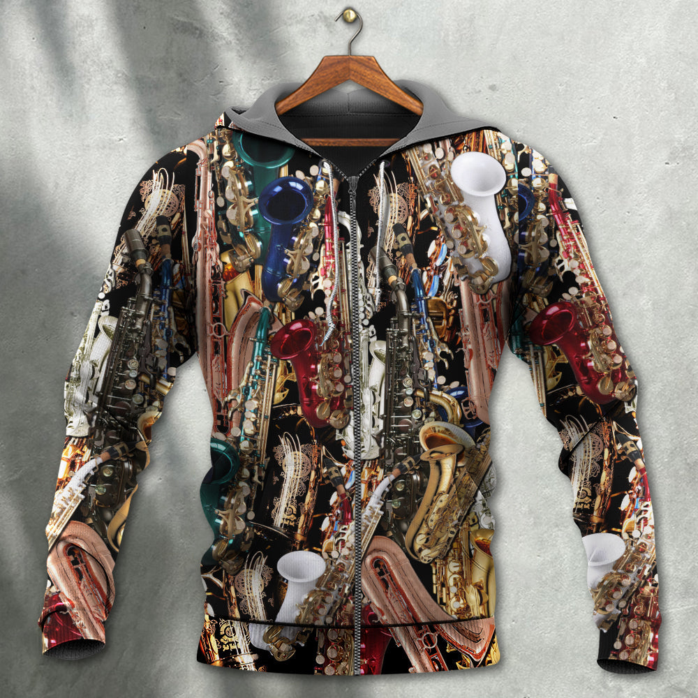 Saxophone Therapy Hoodie For Studio Life Casual Travel And Everyday Comfort