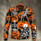 Halloween Skeleton Pumpkin Sweater For Alternative Outfits Seasonal Events And Everyday Comfort