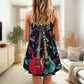 Guitar All I Need Is Music V-Neck Sleeveless Cami Dress For Festivals Travel And Relaxed Casual Summer Wear