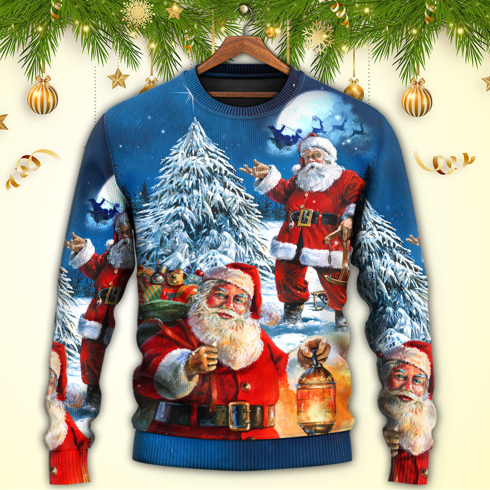 Christmas Santa Story Night Is Coming Sweater For Seasonal Parties Cozy Gatherings And Thoughtful Holiday Gifts