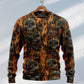 Skull Dark Fire Abstract Sweater For Alternative Outfits Seasonal Events And Everyday Comfort