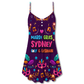 Amazing Pride Festival Style V-Neck Sleeveless Cami Dress For Beach Trips Parties And Relaxed Warm Weather Style