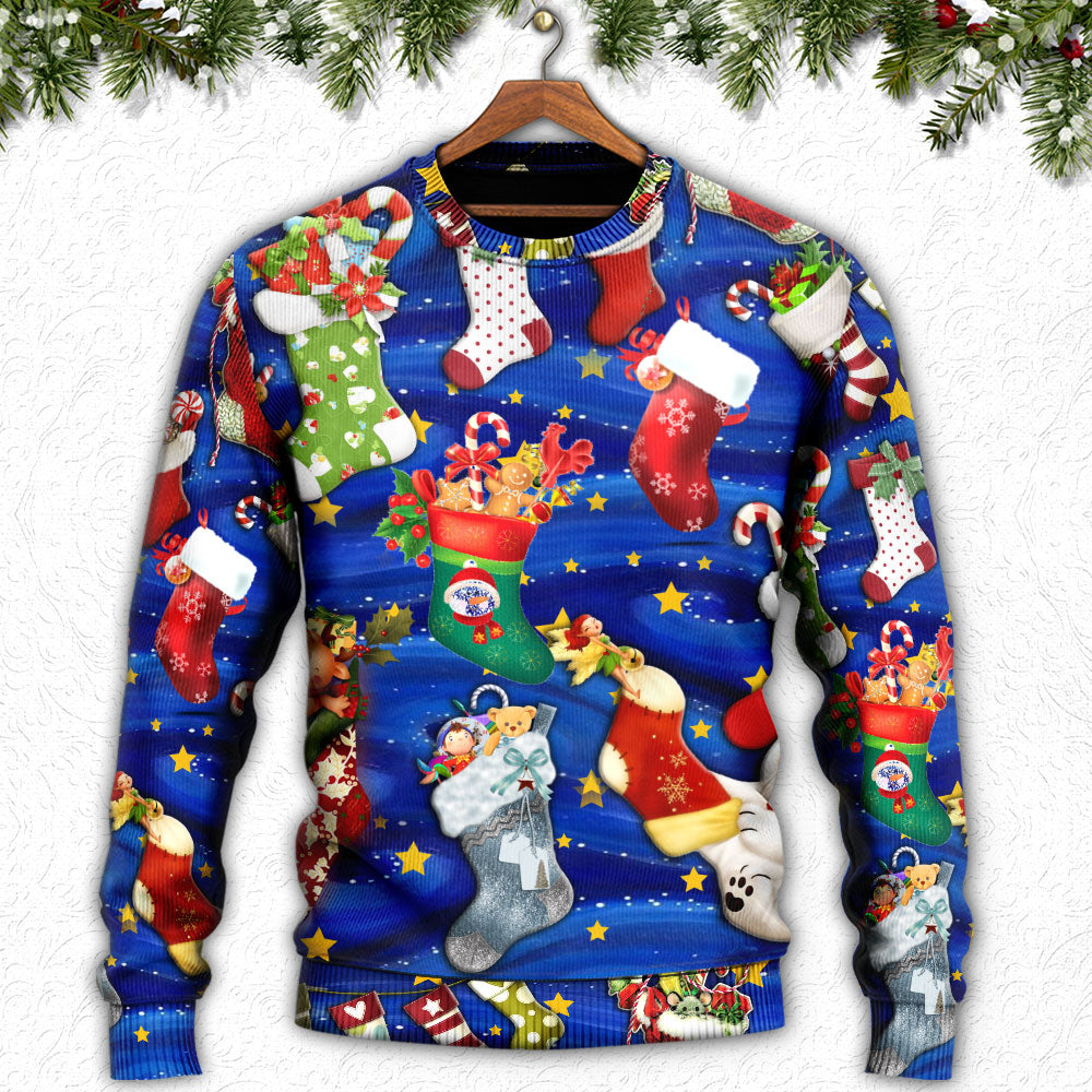 Christmas Socks Tree Seasons Of Joy Sweater For Holiday Parties Family Gatherings And Seasonal Gift Giving