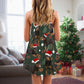 Christmas Is Better With Dog Companion V-Neck Sleeveless Cami Dress For Vacations And Casual Warm Weather Wear