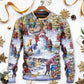 Christmas Winter Holiday Santa Sweater For Festive Parties Family Photos And Comfortable Seasonal Wear