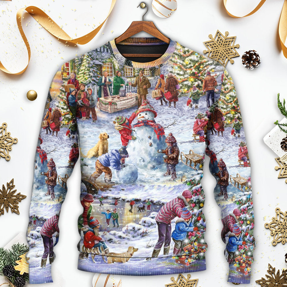 Christmas Winter Holiday Santa Sweater For Festive Parties Family Photos And Comfortable Seasonal Wear